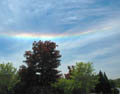 Un arc-en-ciel de feu au-dessus du New Jersey