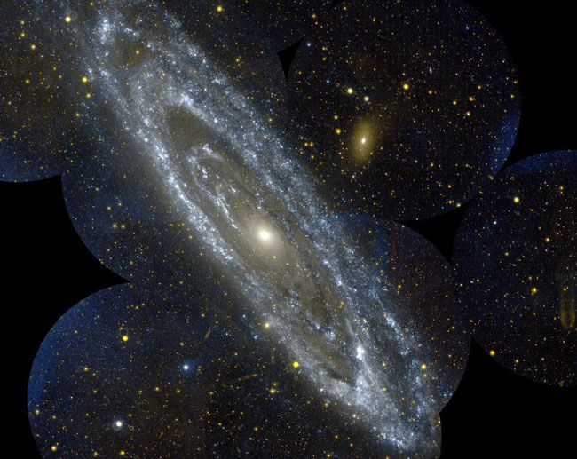 La Galaxie d'Androm de par GALEX L'image d'astronomie du jour APOD