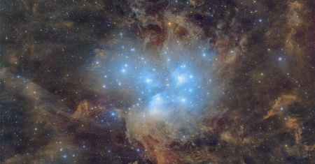 Les Pléiades, l'amas des sept soeurs