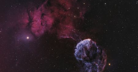 Sharpless 249 et la nébuleuse de la Méduse