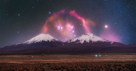 Les volcans unis par la Boucle de Barnard