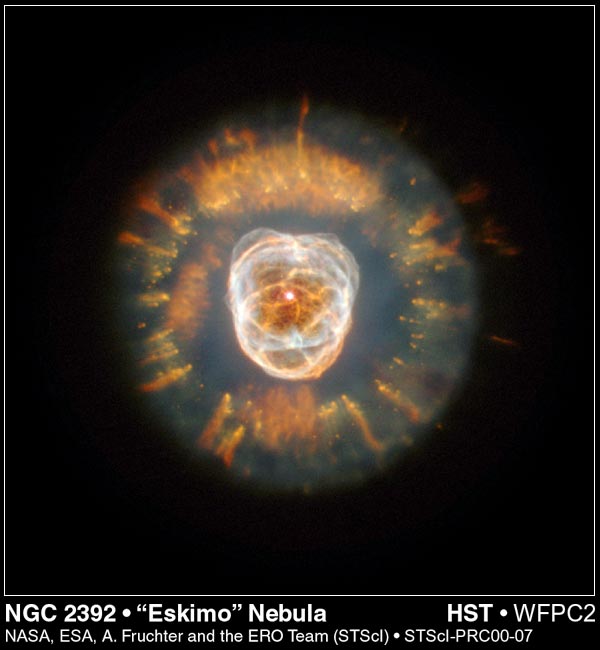 La nébuleuse de l\'Esquimau par Hubble
