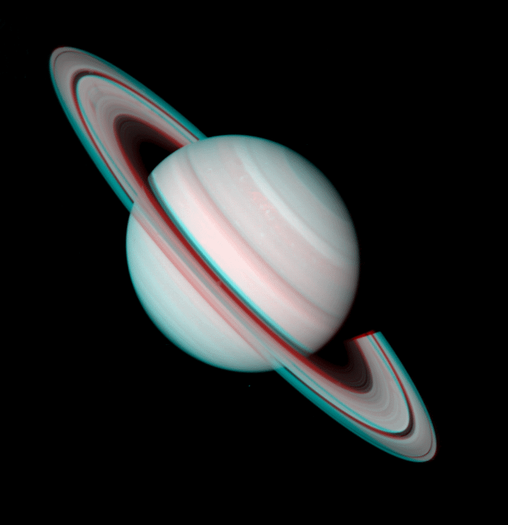 Saturne en stéréo