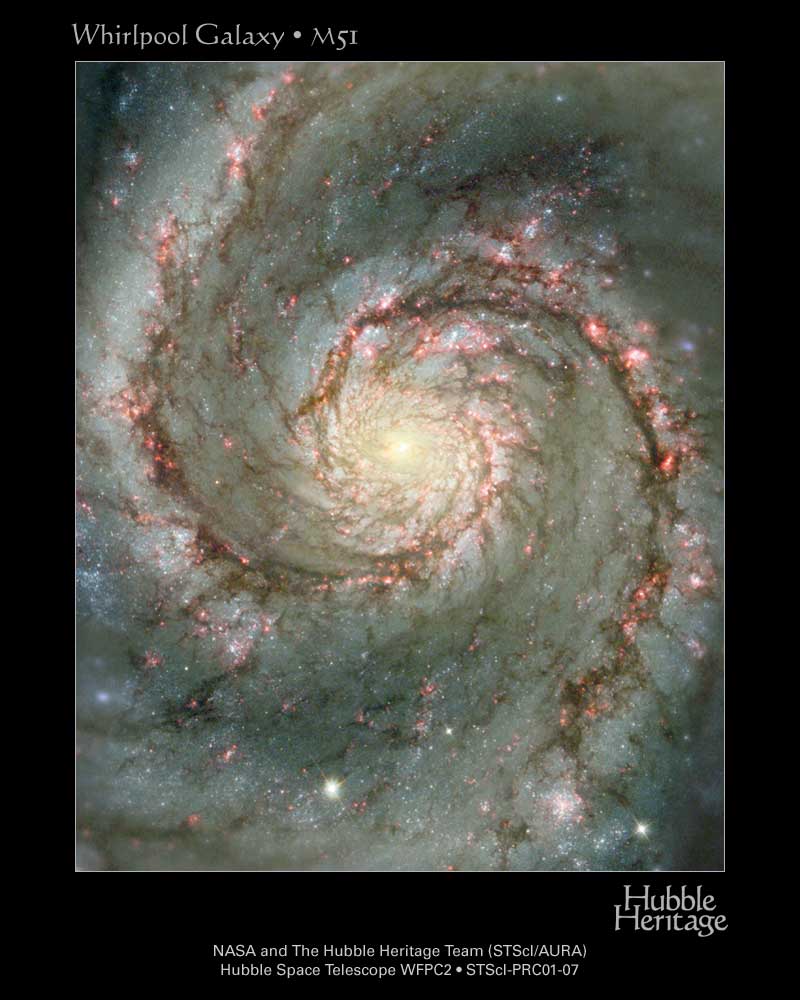 M 51: la galaxie du Tourbillon de poussière et d\'étoiles