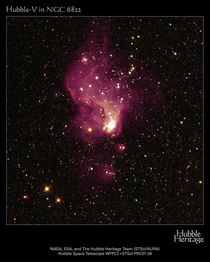 La région de formation d\'étoiles Hubble-V  