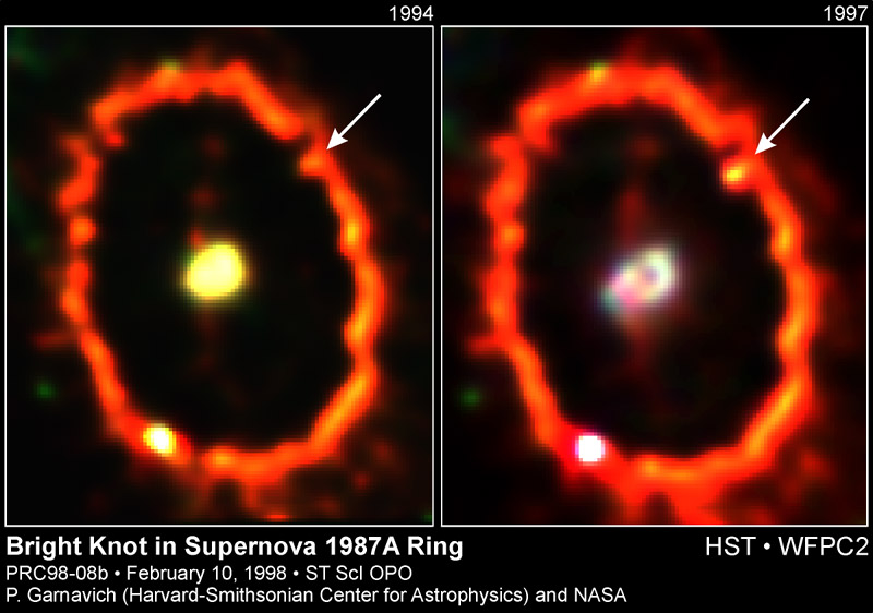 Heurté par la supernova 1987A