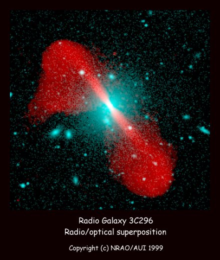 Les jets de la radio galaxie 3C296  