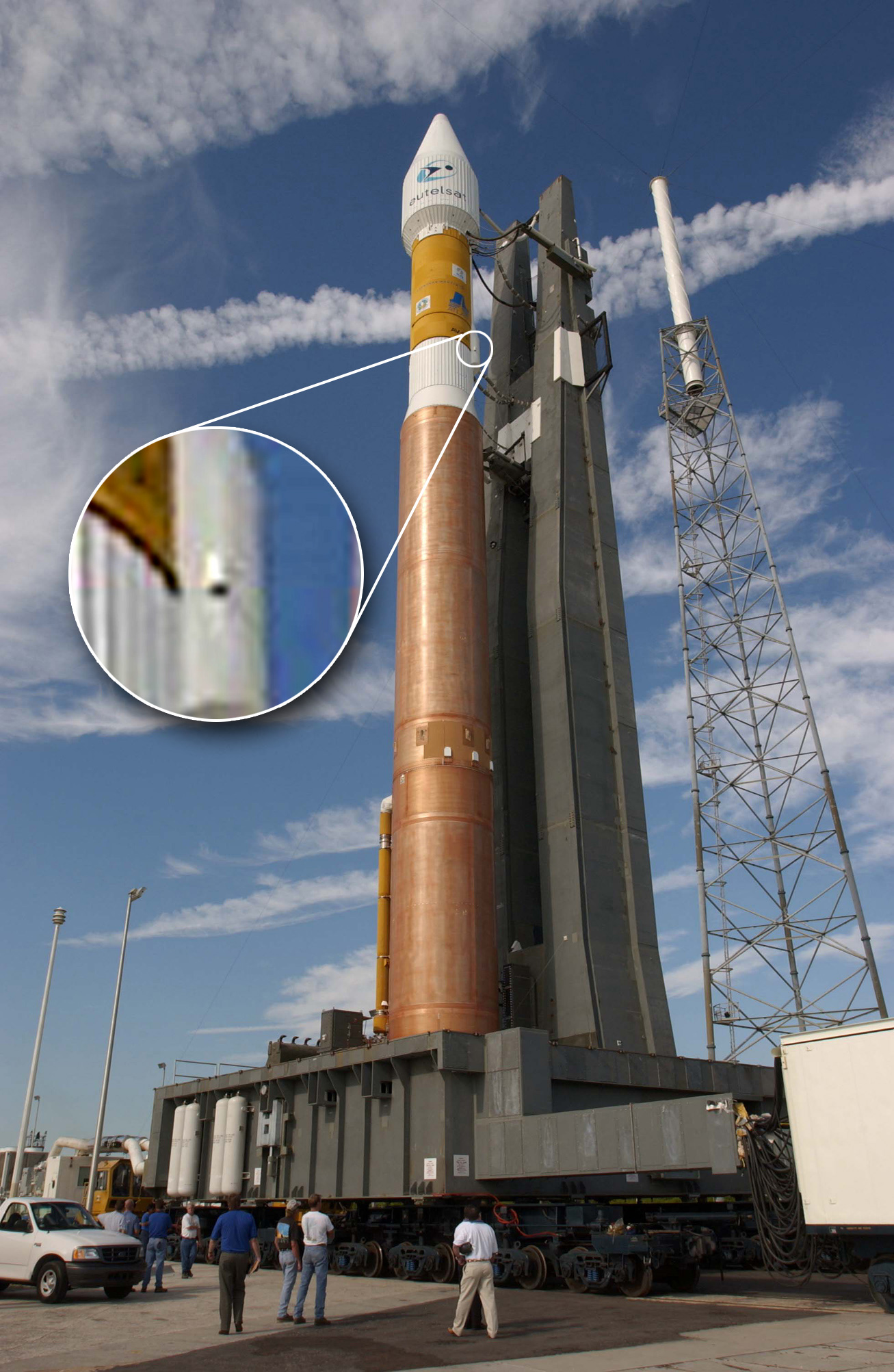 Une fusée Atlas V se prépare à décoller