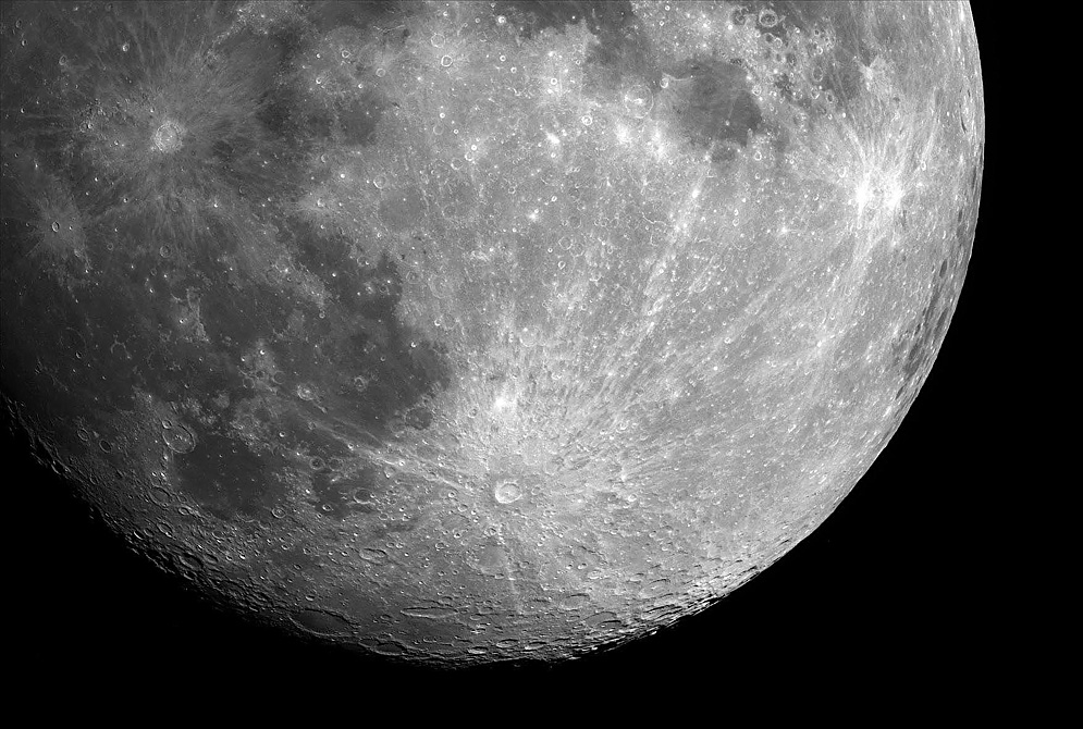 Tycho et Copernic : des cratères lunaires rayonnants