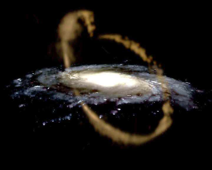 Le courant de marée gravitationnelle de la naine Sagittarius
