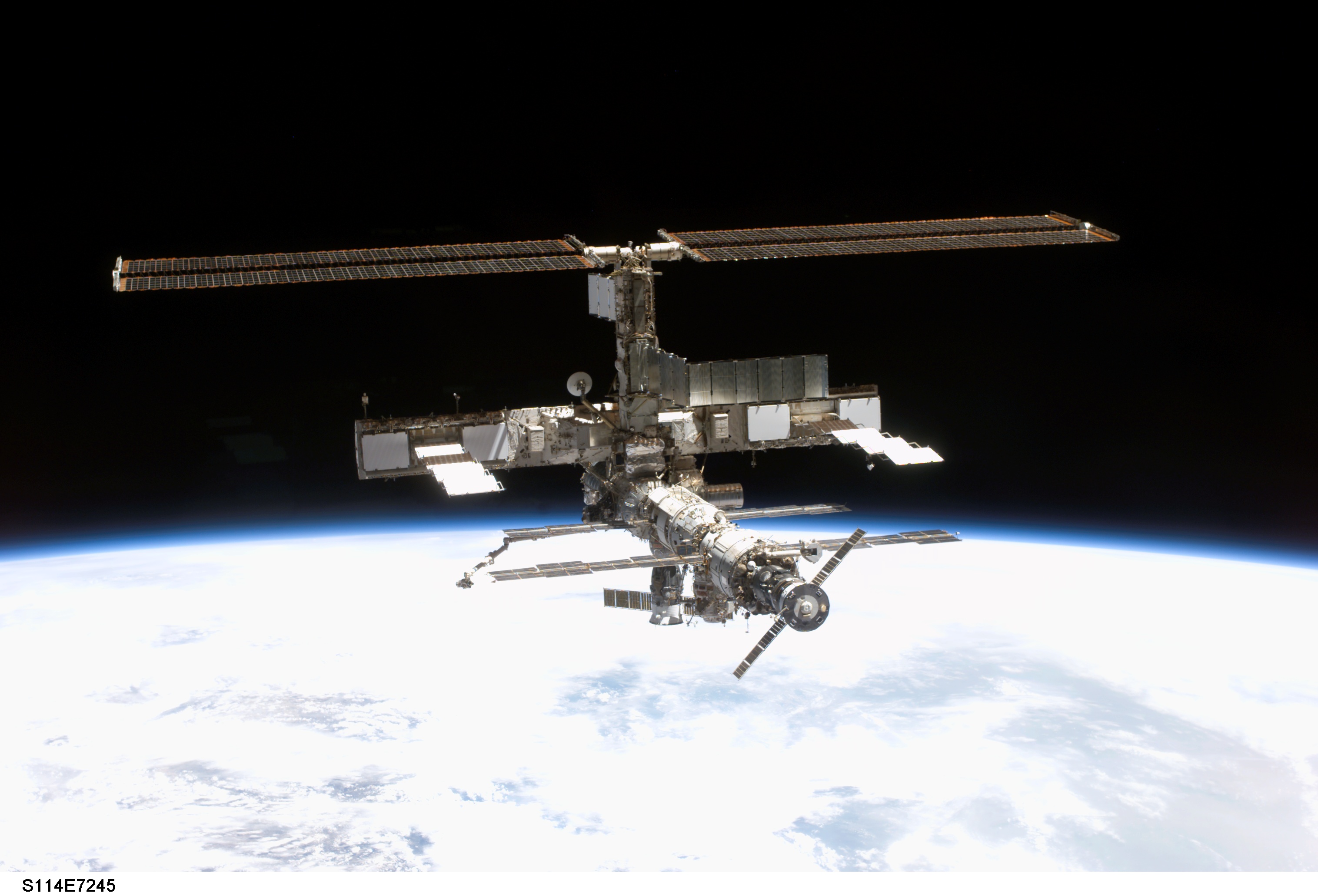 La station spatiale internationale depuis on orbite