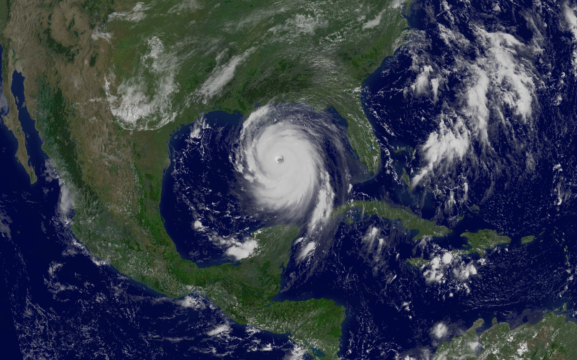 L\'ouragan Katrina dans le Golfe du Mexique