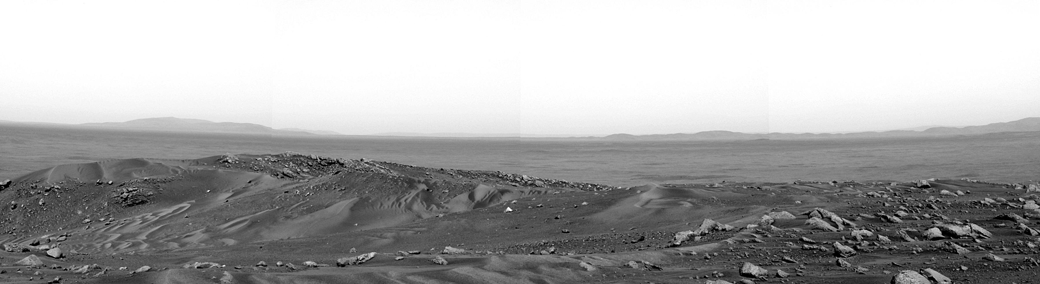 La vue de la Colline Husband sur Mars