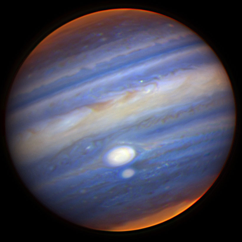Les deux plus grandes tempêtes de Jupiter en quasi collision