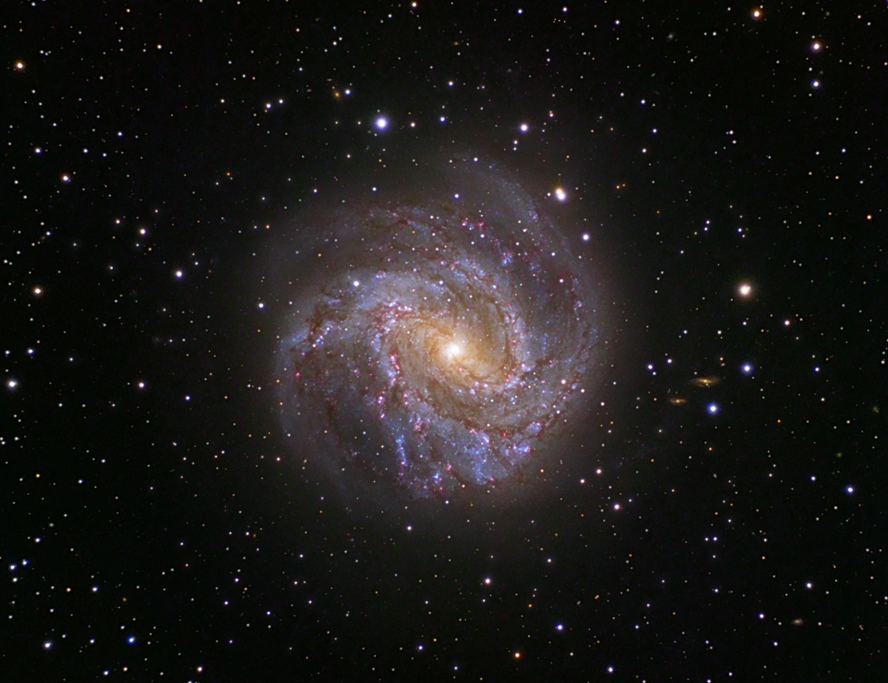 La galaxie spirale M83,  roue de feu australe