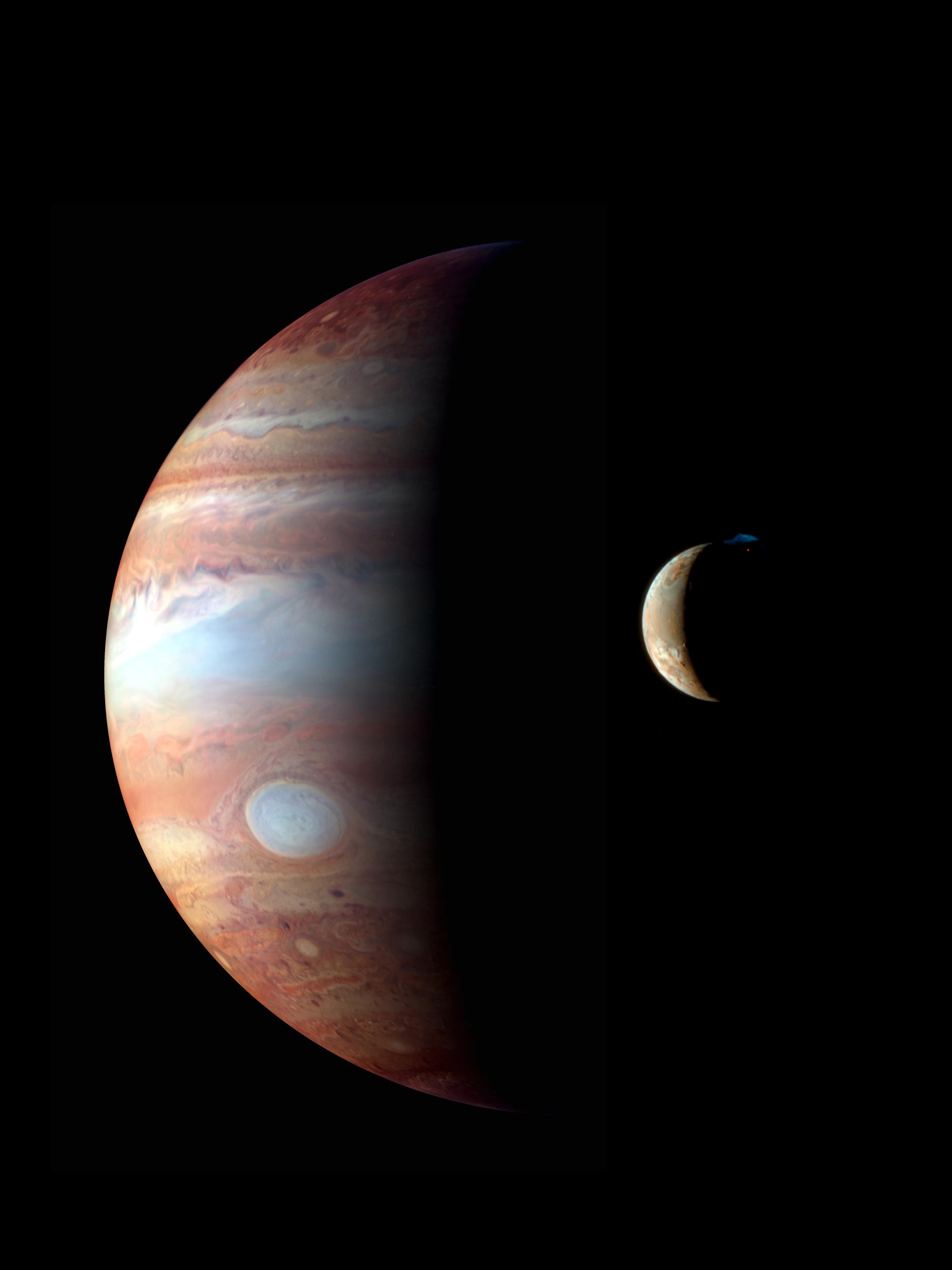Io et Jupiter vues par New Horizons