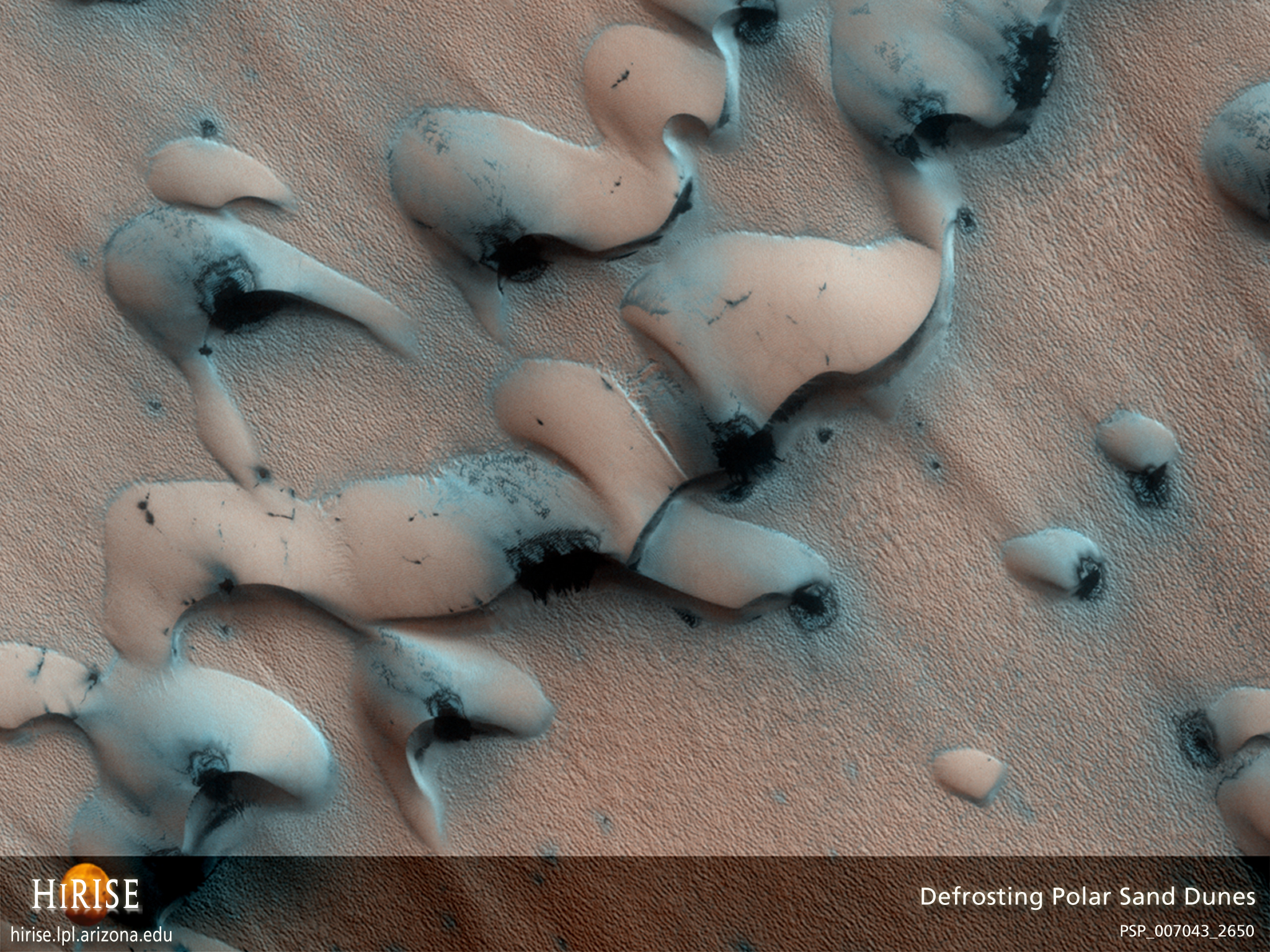 Dégel dunaire sur Mars