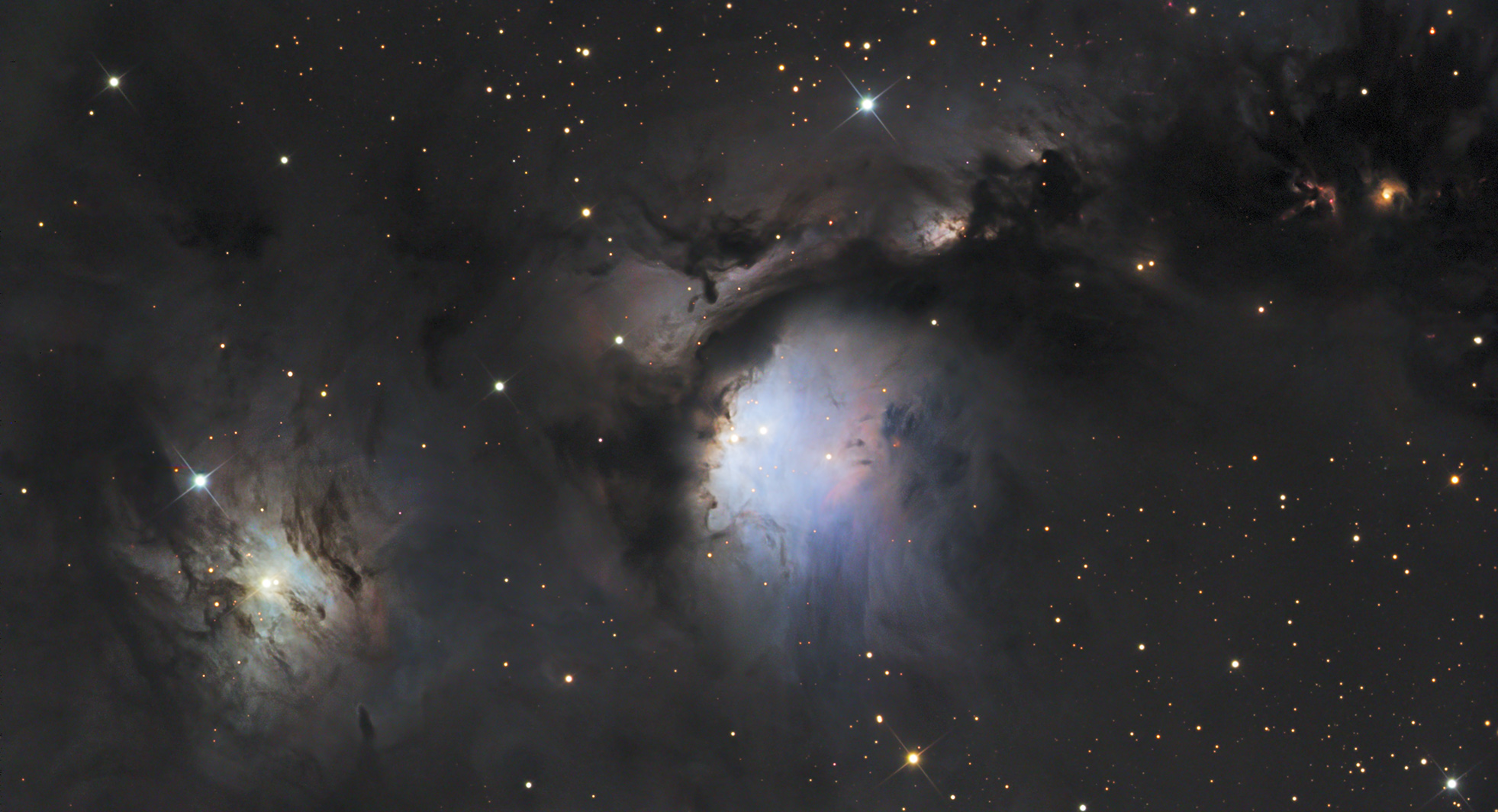 M78 et les nuages de poussière réflecteurs d’Orion