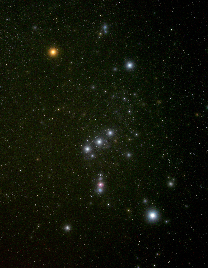 Orion vue par un appareil photo