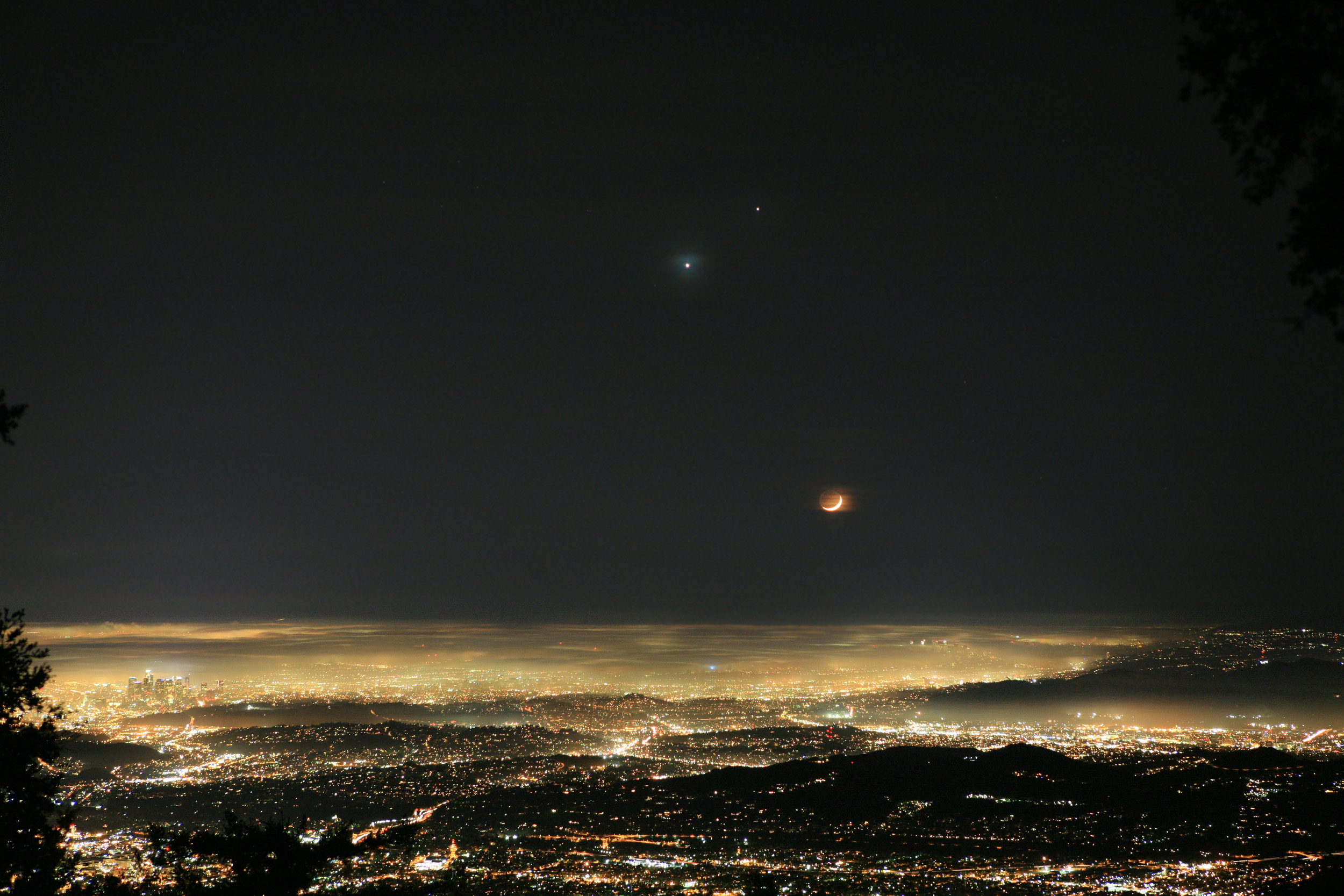 Un ciel souriant au-dessus de Los Angeles