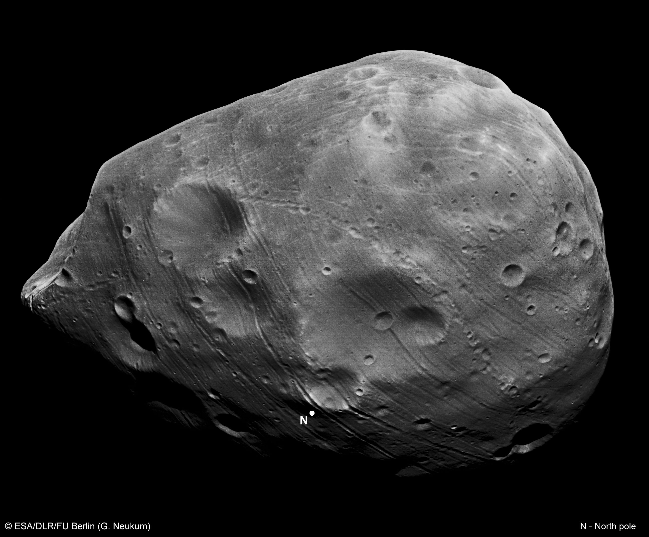 Phobos par Mars Express