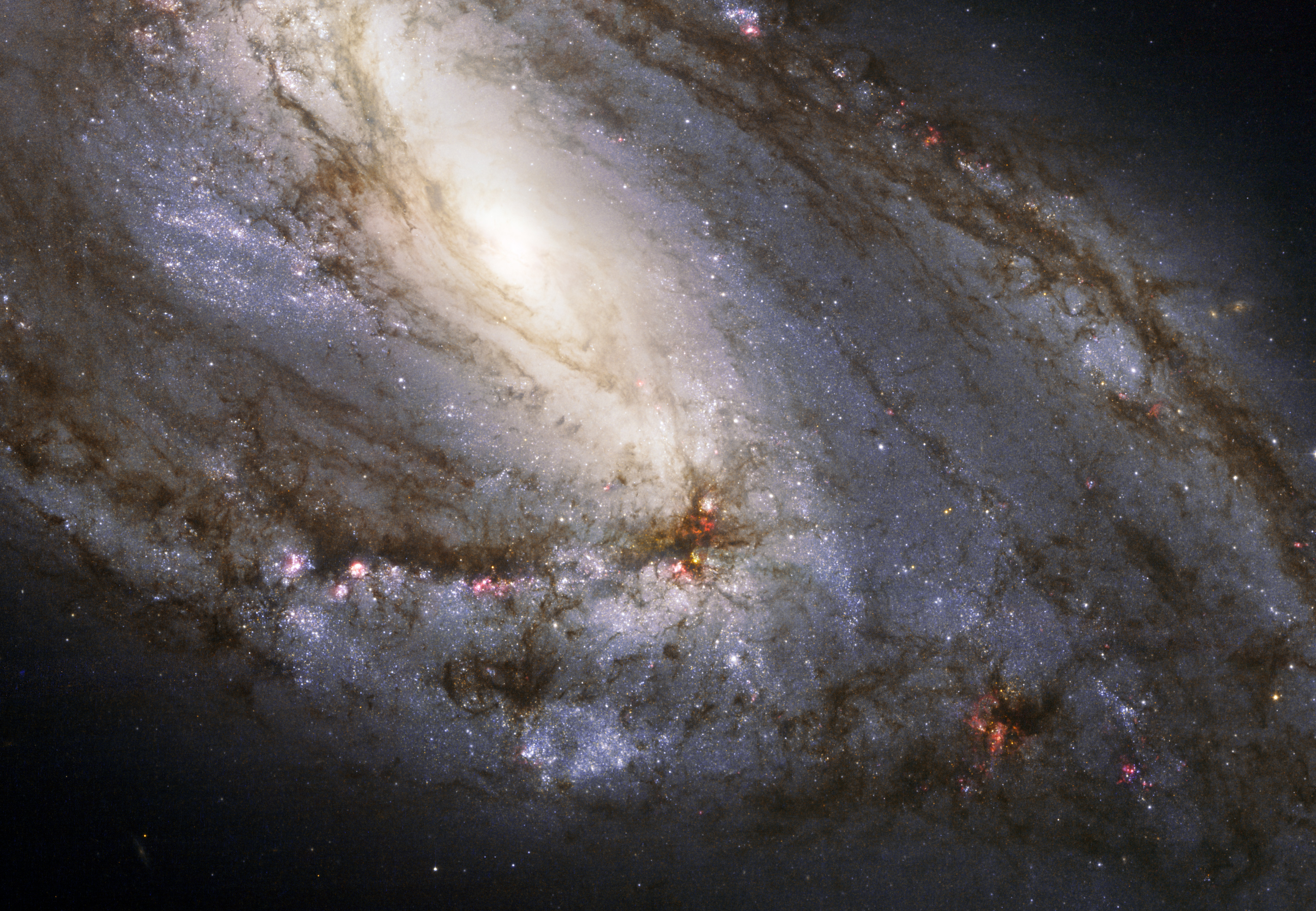 La galaxie spirale M66 vue par Hubble