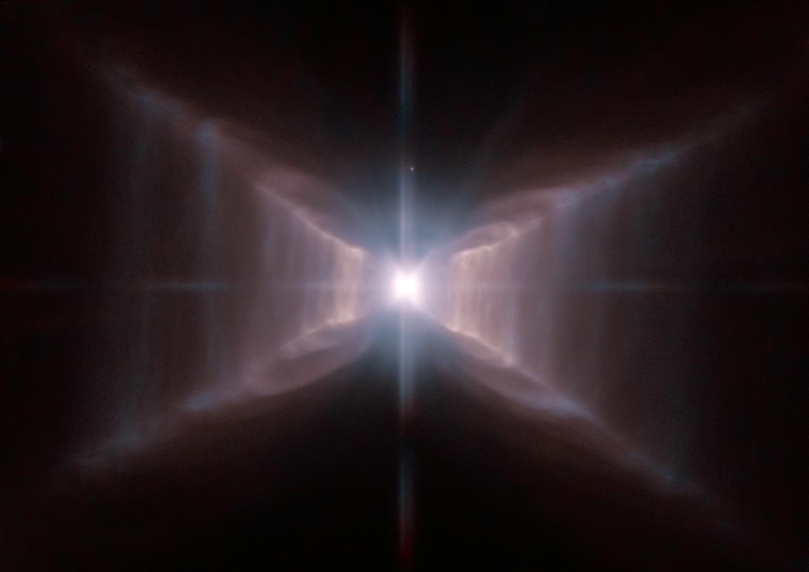 La nébuleuse du Rectangle Rouge vue par Hubble