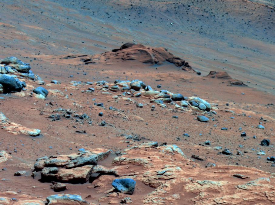 Un affleurement rocheux indice d\'un possible passé hospitalier de Mars
