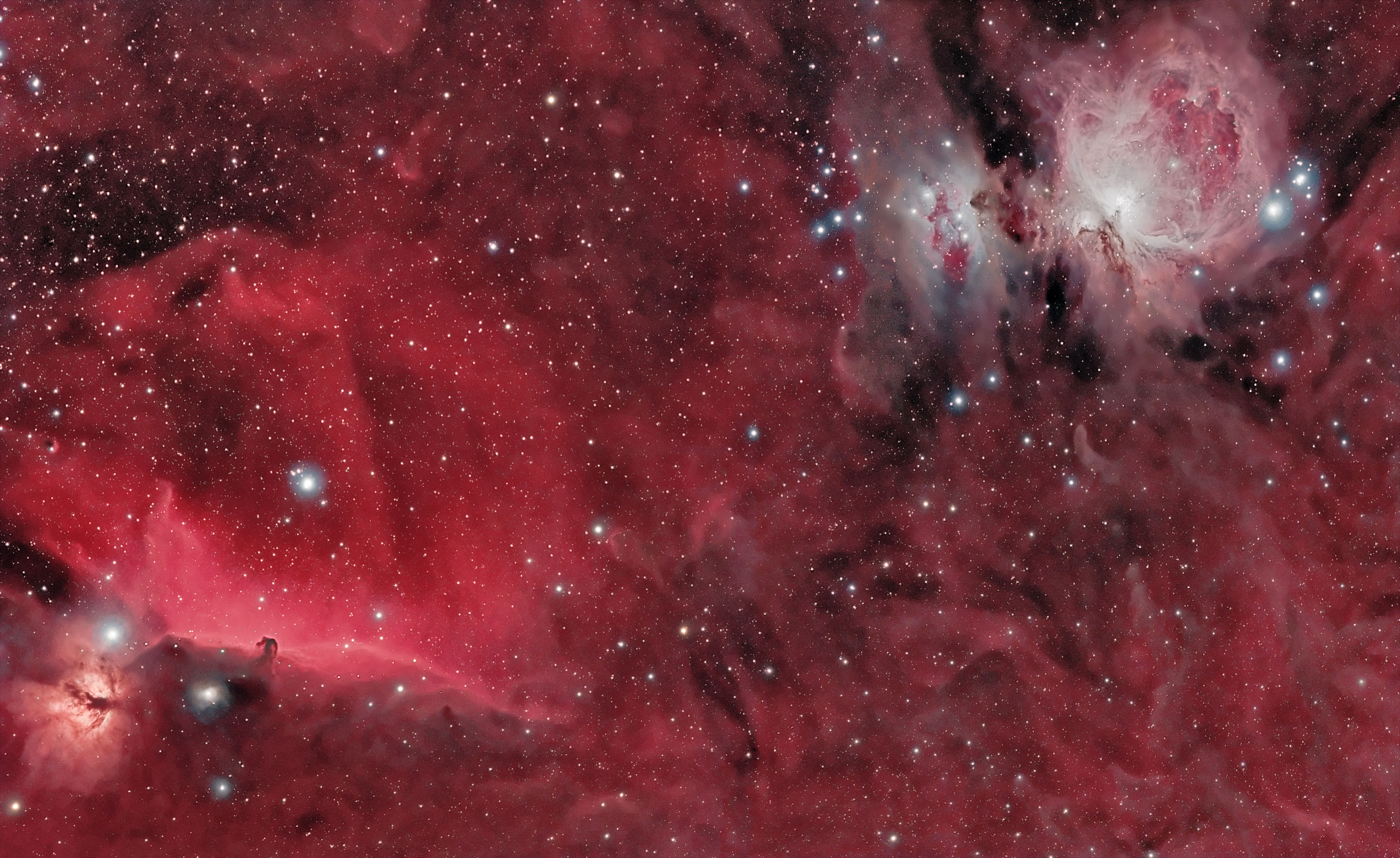 Tête de Cheval et nébuleuses d’Orion