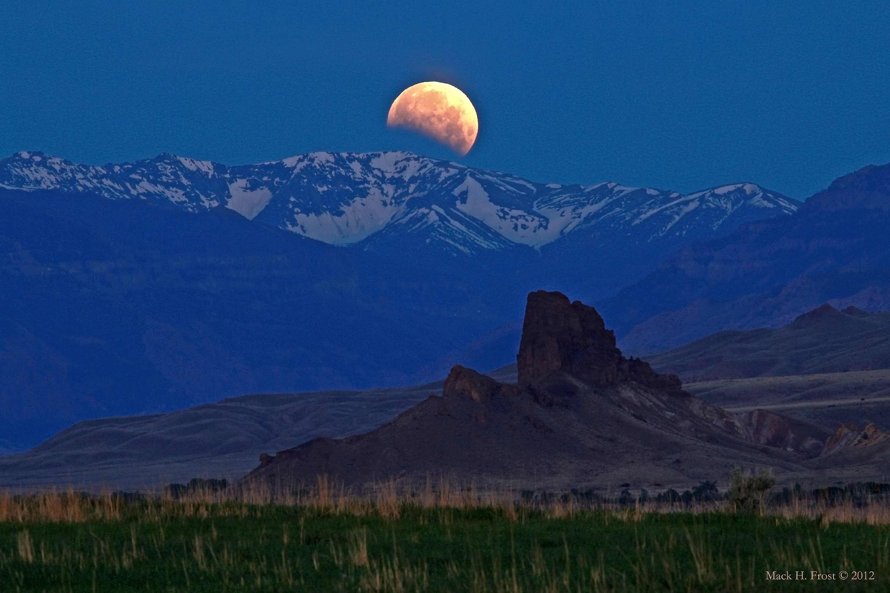Eclipse de Lune sur le Wyoming