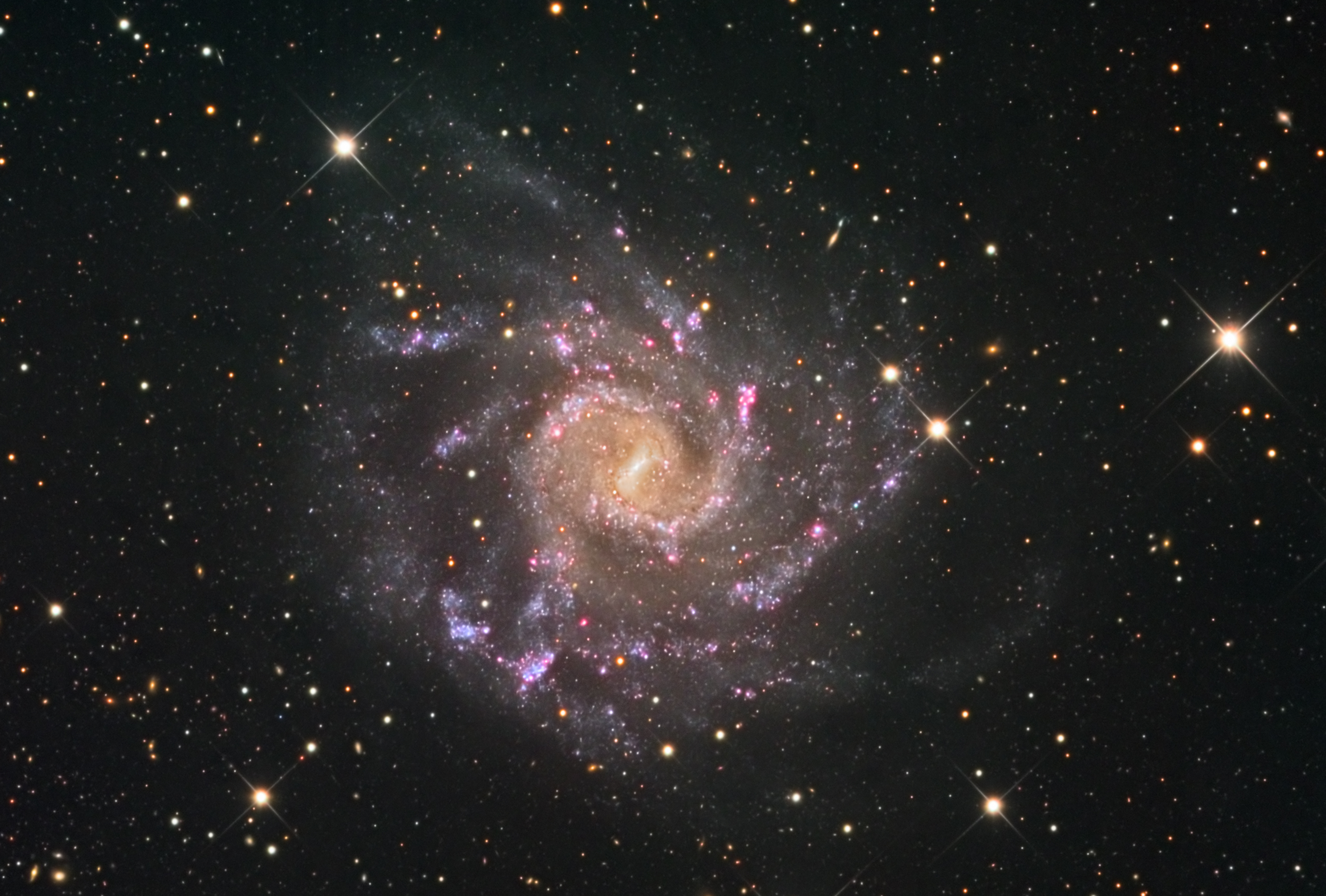 La grande galaxie spirale NGC 7424