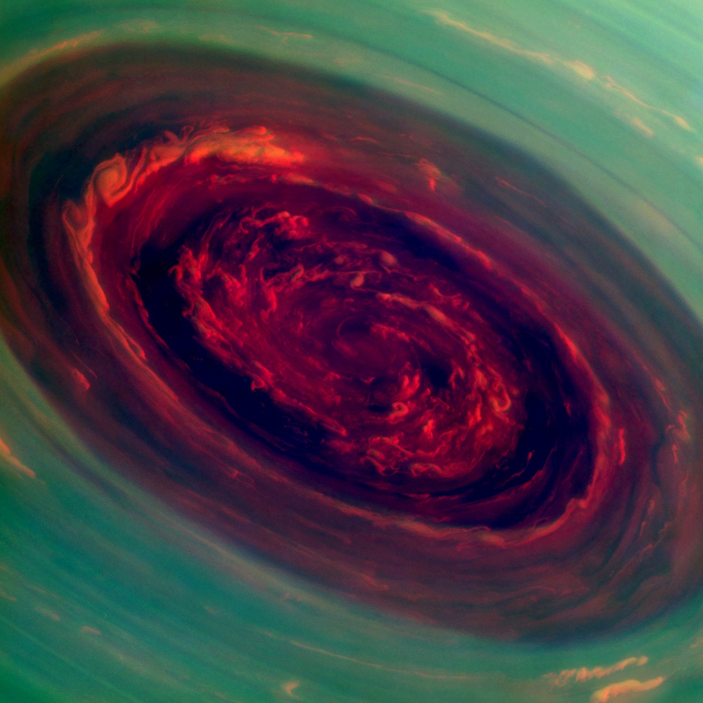 Ouragan sur Saturne