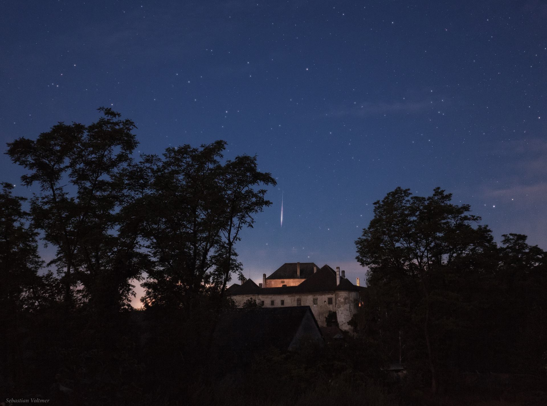 Nuit des étoiles filantes : Perséide sur l\'Albrechtsberg