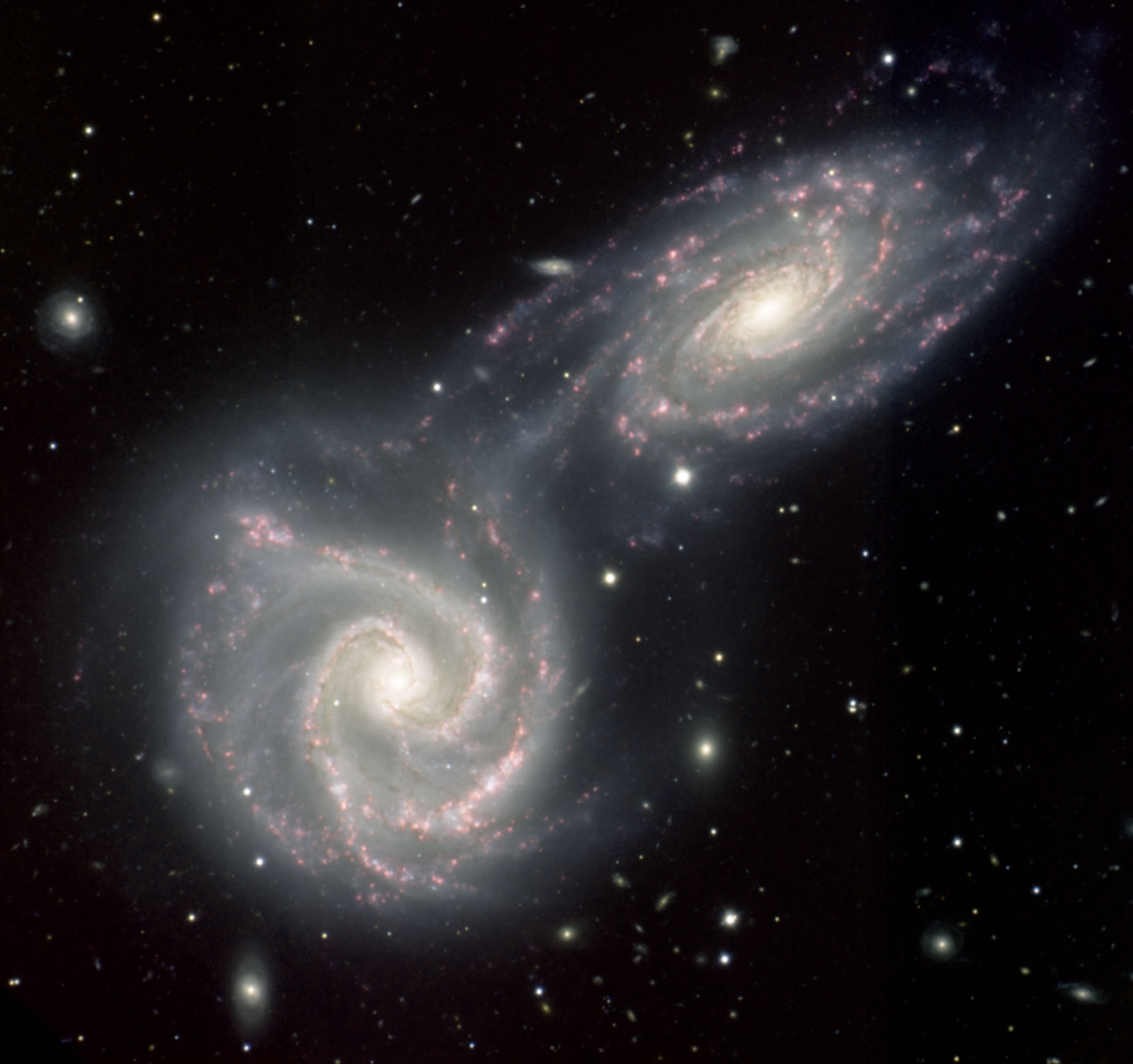 Galaxies en collision