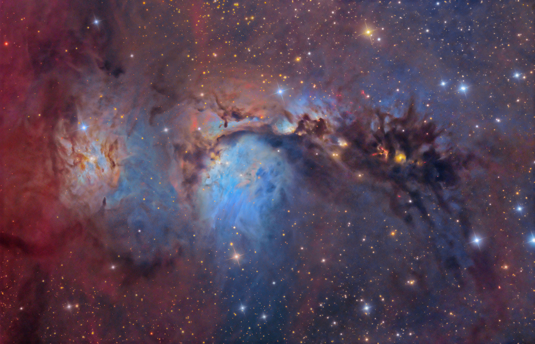 Lumière et poussières d\'étoiles dans M78