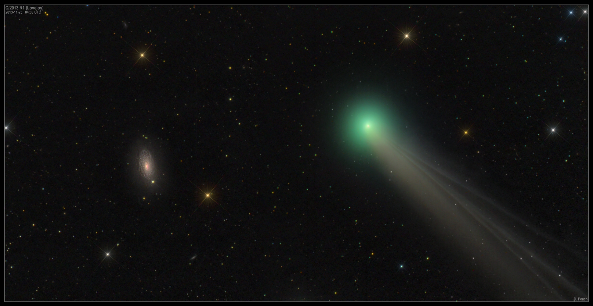 La comète Lovejoy et M63