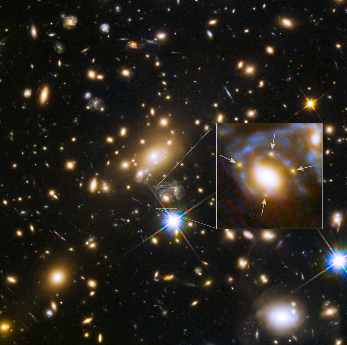 Quatre images pour une même supernova
