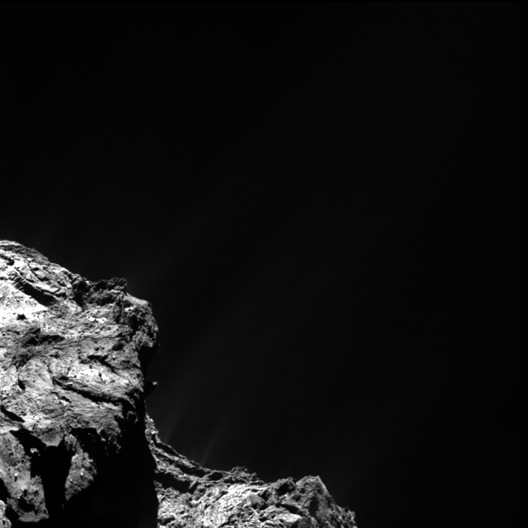 Jet bref sur la comète de Rosetta