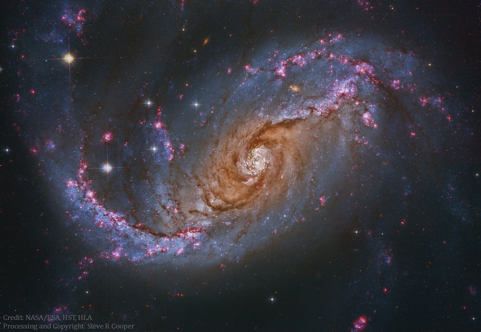 La galaxie spirale barrée NGC 1672