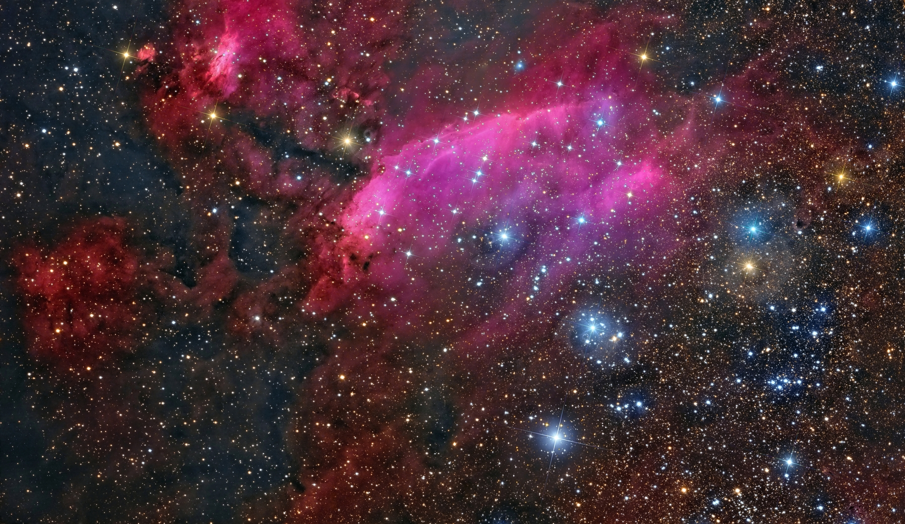 IC 4628, la nébuleuse de la Crevette