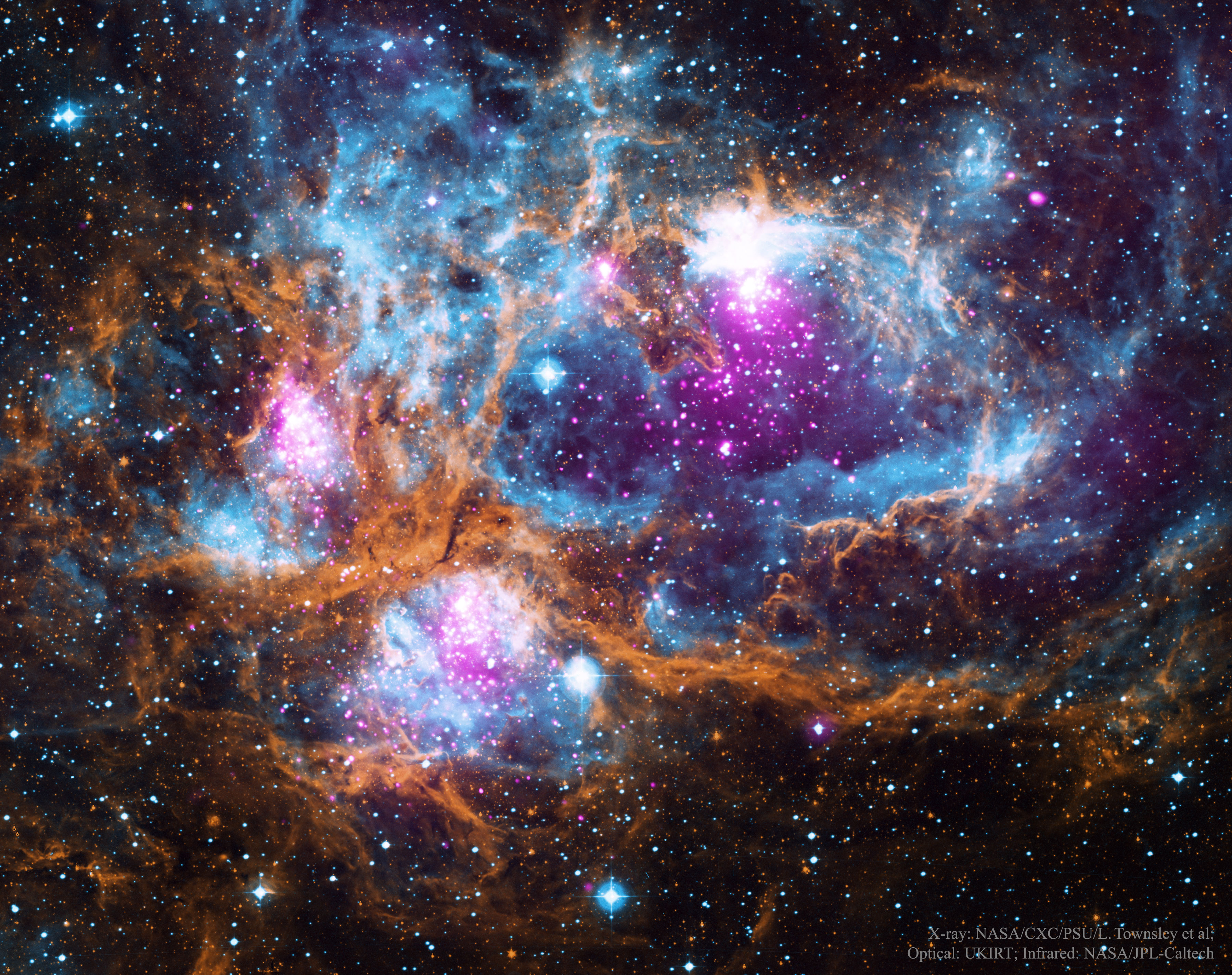 NGC 6357, le Pays des Merveilles