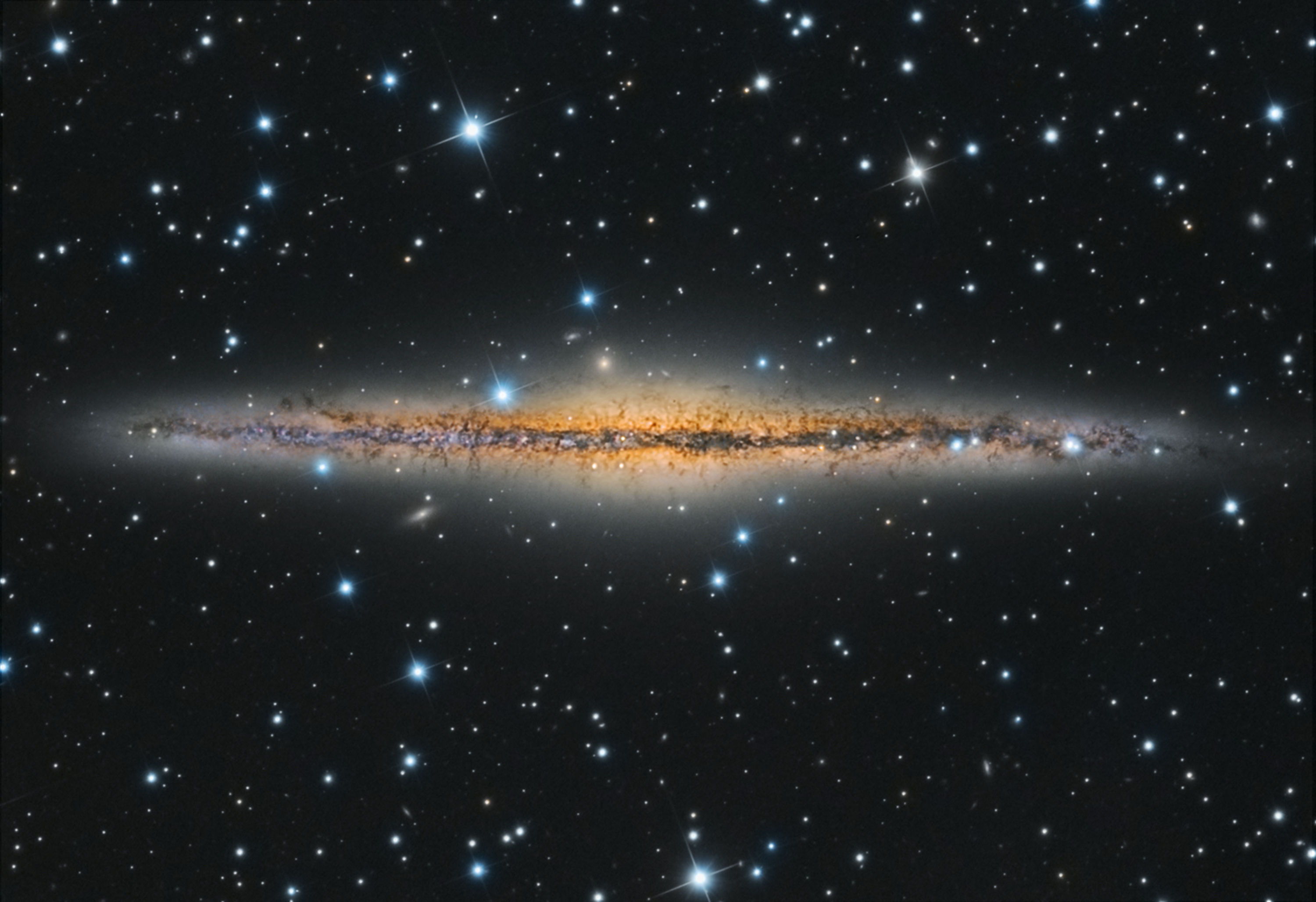 NGC 891 vue par la tranche