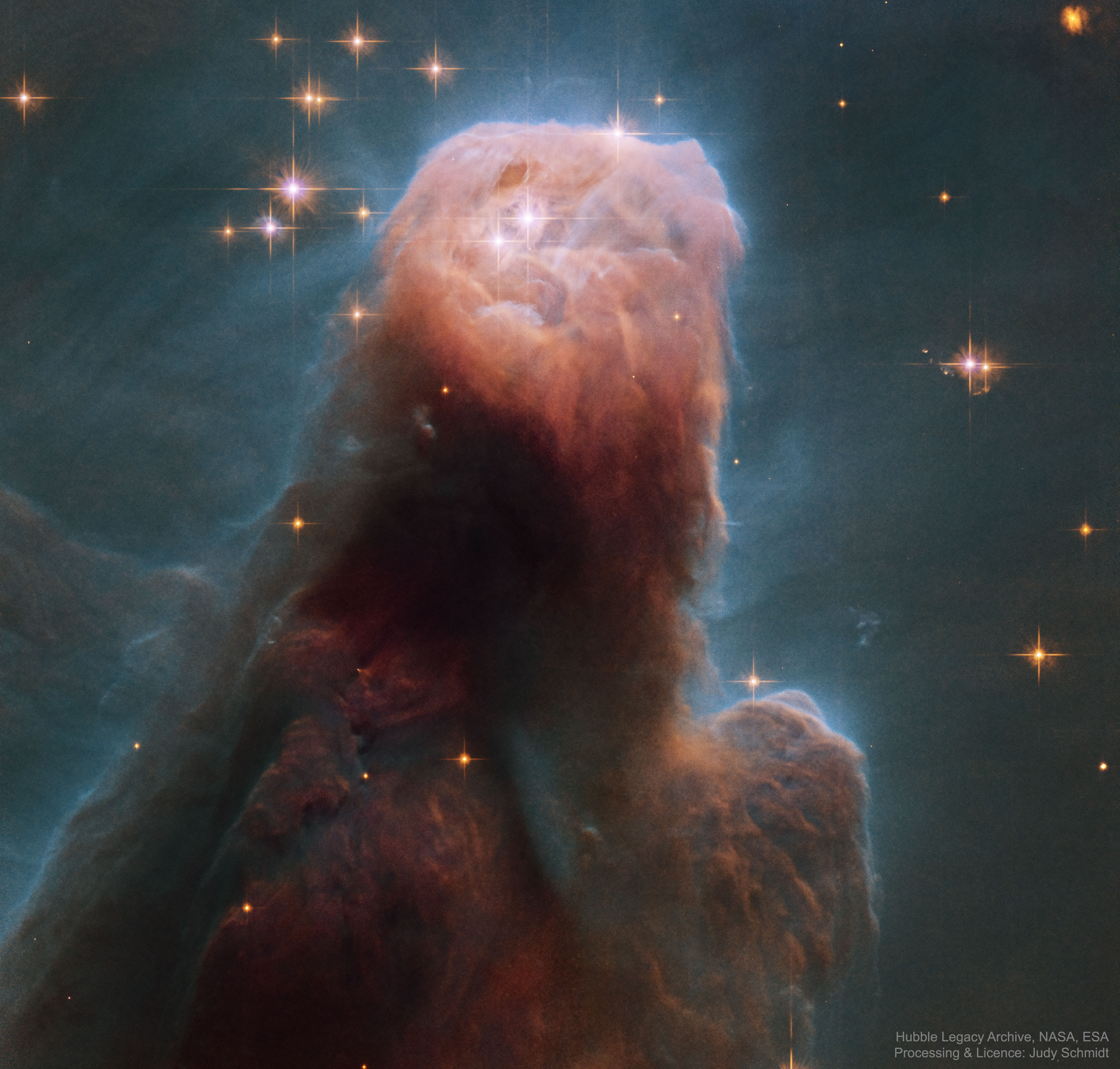 La nébuleuse du Cône par Hubble