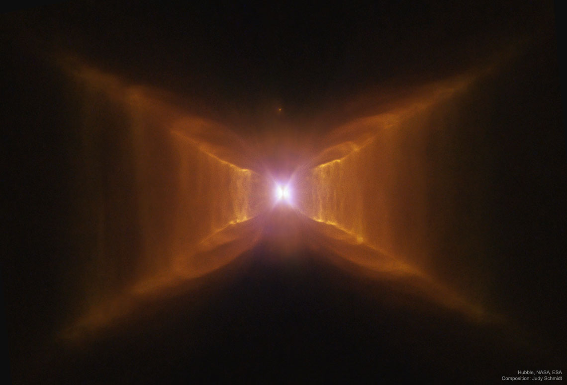 Rectangle rouge vu par Hubble