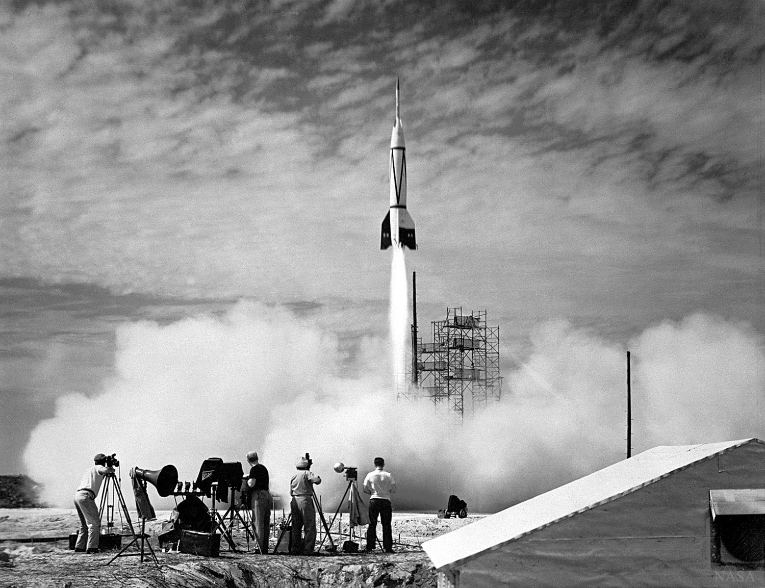 Le premier lancement de fusée à Cap Canaveral