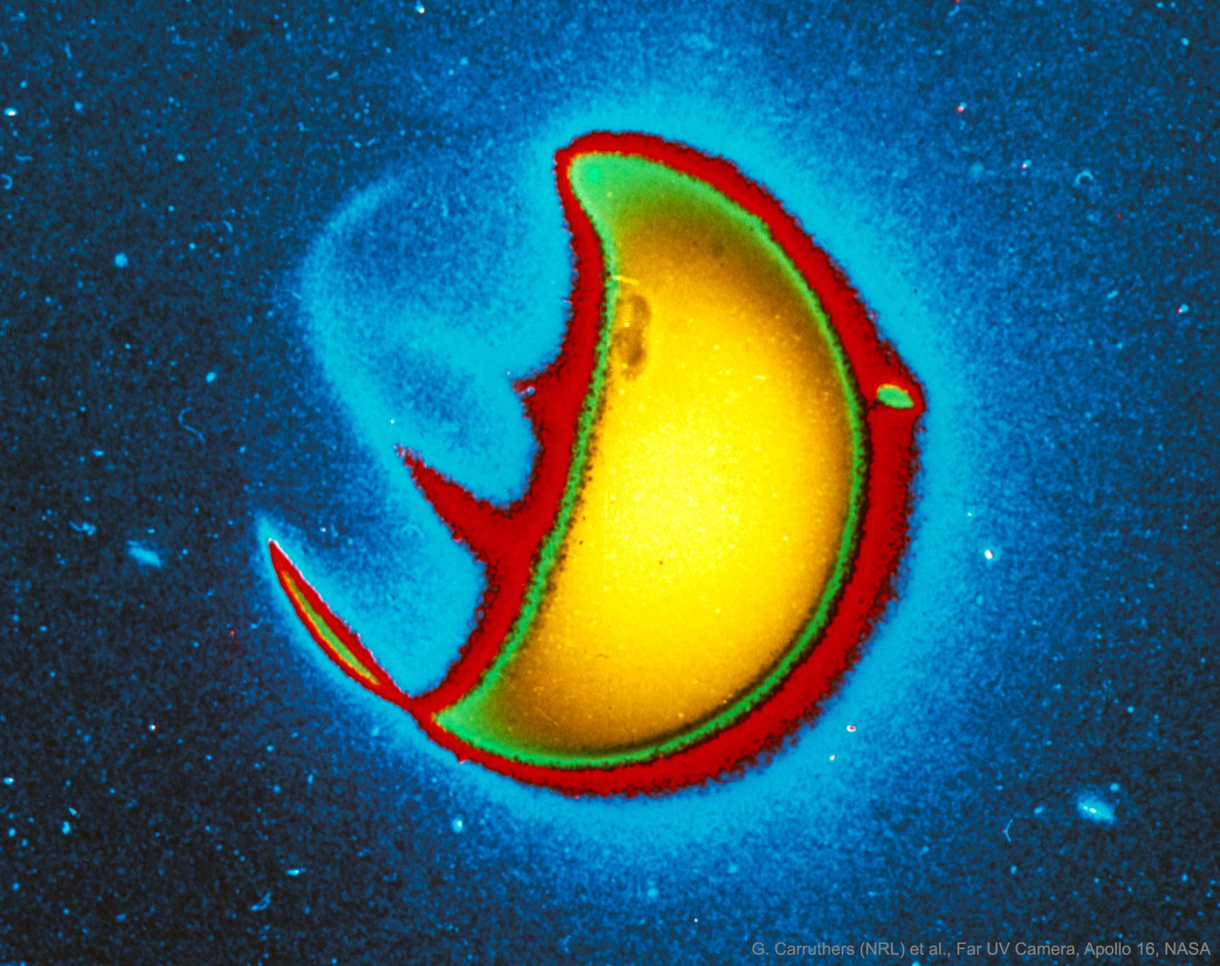 La Terre vue dans l\'ultraviolet depuis un observatoire lunaire