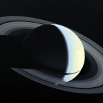 Saturne dans la nuit
