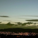 Vénus et Jupiter au-dessus de Belfast