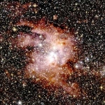 La nébuleuse géante par émission NGC&nbsp;3603 en infrarouge