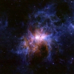 Les environs poussiéreux d'Eta Carinae